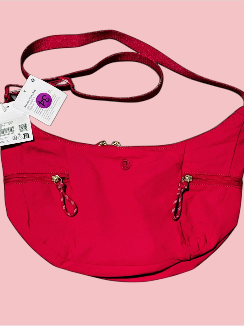 NWT Lululemon Slouchy Sling Bag 6L - Crossbody / Shoulder Bag - Berry Rumble